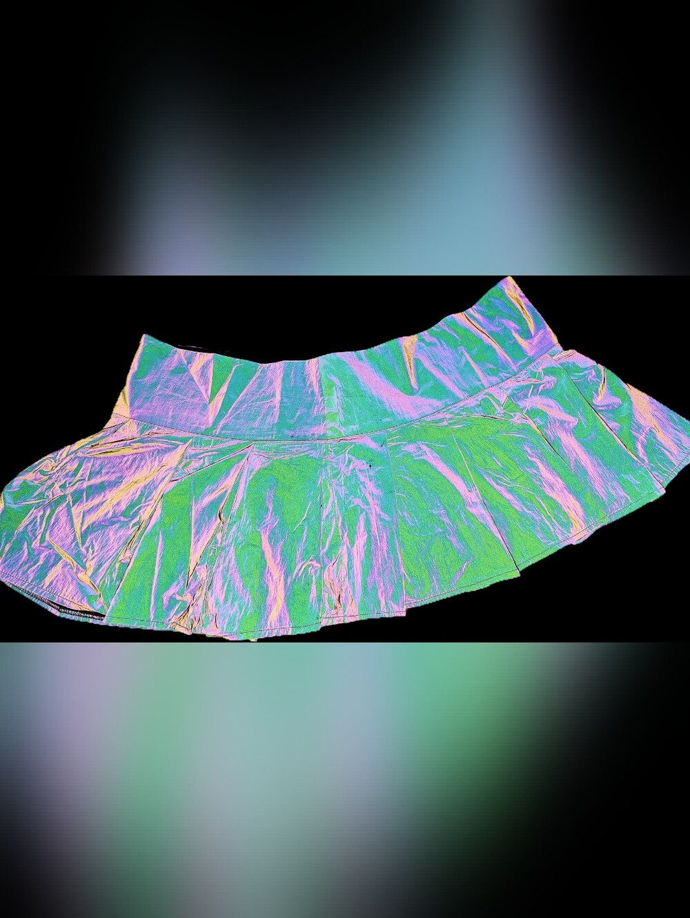 Dollskill Reflective Iridescent Holographic Skirt